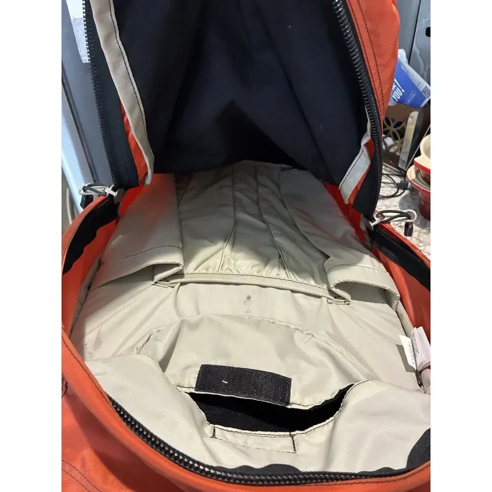 THE NorhtFace Equipment Chilkats Orange Black Hiking Pack Backpack Size Large